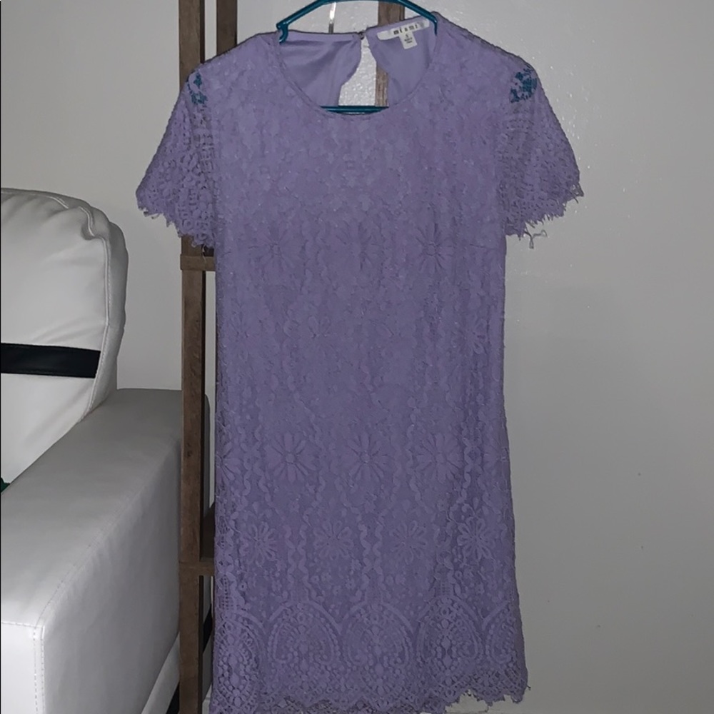 lavender lace dress